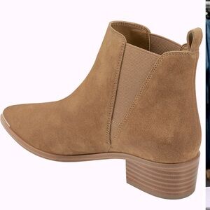 Marc Fisher Tan Suede Ankle Boots